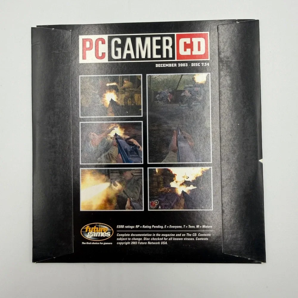 PC Gamer CD Dec 2003 Disc 7.34 Call of Duty Exclusive Demo Vintage PC Game Disc
